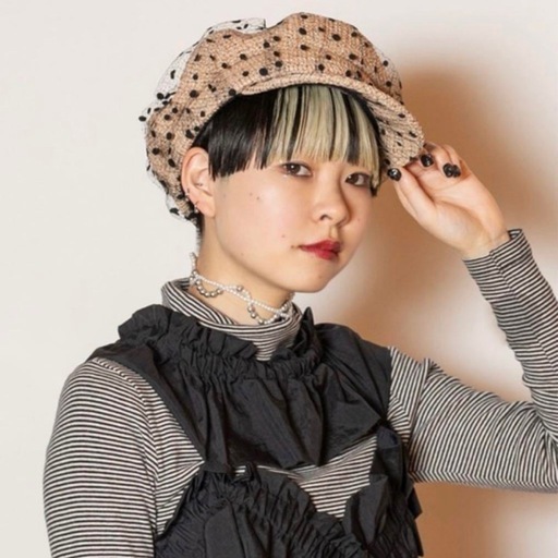 CA4LA カシラ ドットチュール麦わら帽子 NAMI.E2