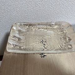 未使用　ガラス皿　の画像