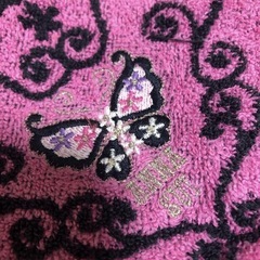 アナスイ　ANNA SUI ハンドタオル　ハンカチ　タオルハンカチ　蝶々の画像