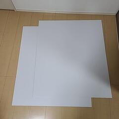 【決定】アルミ複合板      91 × 77cm  厚さ3㎜   2枚   キッチンパネル  DIYの画像