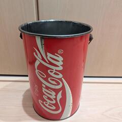 【ヴィンテージ】コカコーラ　取手付き　缶小物入れ　約40cm