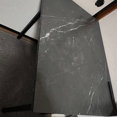 テーブル　大理石風　折りたたみ可能