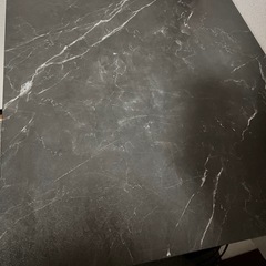テーブル　大理石風　折りたたみ可能の画像