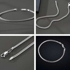 ステンレス/男女兼用チェーンブレスレット（新品）在庫数2の画像