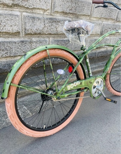 【新車】ビーチクルーザー BOON 迷彩 26インチ