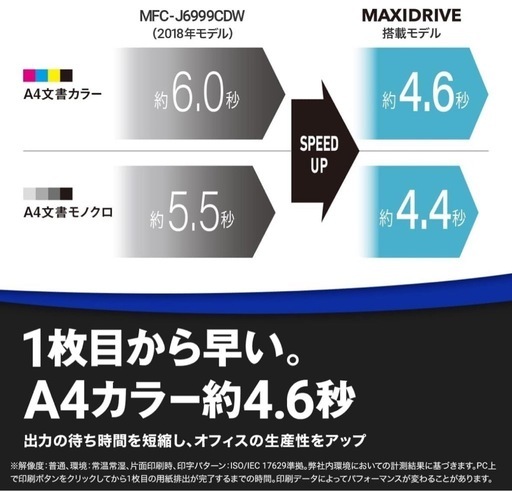 ブラザー プリンター A3インクジェット複合機 MFC-J7100CDW (FAX/ADF/30万ページ耐久/自動両面)