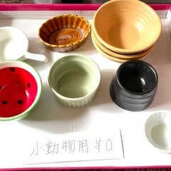 🆓無料🆓🐹小動物に使ってた陶器の器 