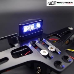 新品未使用　汎用 フェンダーレス ナンバーステー アルミ LEDナンバー灯付　ホンダ　ヤマハ　スズキ　カワサキ　の画像