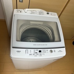 
AQUA 全自動洗濯 機 AQW-V8M 8.0kg 風呂ポ ンプ付きの画像