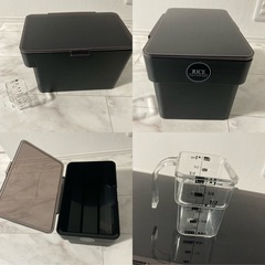 tower 山崎実業 キッチンアイテム 3点 まとめ売り ブラックの画像