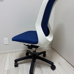 【2000円】デスクチェア　オフィスチェア　ナイトブルーの画像