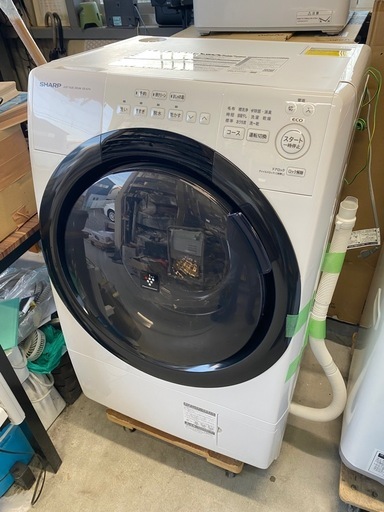 お薦め品‼️シャープ ドラム洗濯乾燥機7/3.5kg ES-S7H-WH 2023年