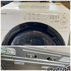 お薦め品‼️シャープ ドラム洗濯乾燥機7/3.5kg ES-S7H-WH 2023年の画像