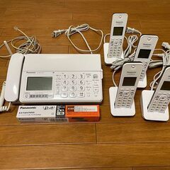 パナソニックFAXとインクフィルム、さらに充電器付き子機4台お譲...