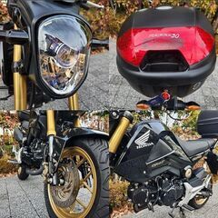 ★HONDA 精悍な黒グロム「JC61」走行まだ4.8千km台 自賠責付 トップケース★東京/大田区【下取OK】の画像