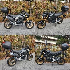 ★HONDA 精悍な黒グロム「JC61」走行まだ4.8千km台 自賠責付 トップケース★東京/大田区【下取OK】の画像