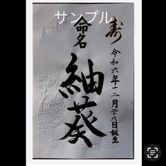 【筆文字・命名紙⠀】