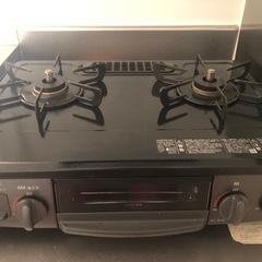 リンナイ ガステーブル プロパンガス LPG用 幅約56cm 片面焼きグリル 左強火力 KG35NBKL(LP)