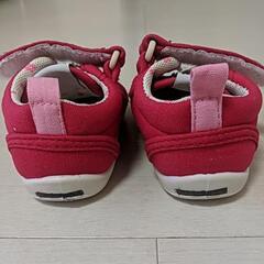 女の子　ベビーシューズ　12cm 記名有りの画像