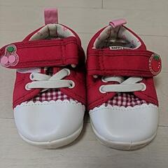 女の子　ベビーシューズ　12cm 記名有り