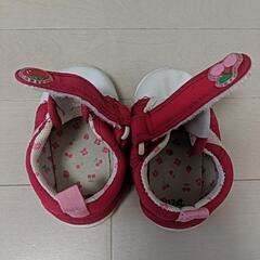 女の子　ベビーシューズ　12cm 記名有りの画像