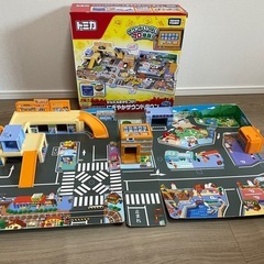 トミカ&プラレールおかたづけシリーズ、くみかえアクションセットの画像