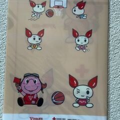 ★新品未使用★千葉ジェッツ ／ジャンボくん×けんけつちゃん／クリアファイル２点（２種）／非売品の画像