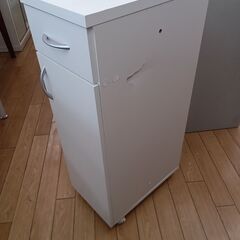 ★ジモティ割あり★  キッチンカウンター ホワイト H89×D45×W30 クリーニング済み TK4041の画像