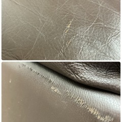  ジモティー限定価格！ S101 ⭐Italsofa イタルソファ 本革 ダークブラウン 幅210cm USED 高級の画像