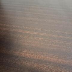 ニトリ デスク ブラウン 本棚つき 机の画像