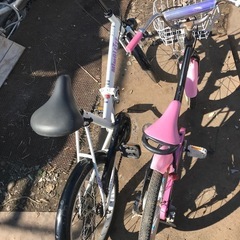 折り畳みとこどもの自転車