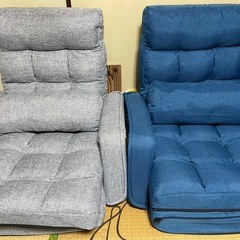 座椅子2個セット　不二貿易 多機能フロアチェア 4WAYの画像