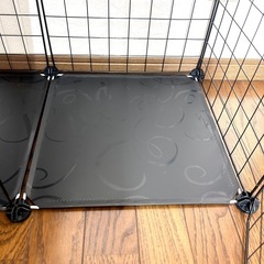 ケージ　キャットケージ　3段　組立式　ブラック の画像
