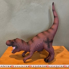 恐竜　ソフビ　フィギュア　巨大　特大　ダイナソー　ティラノサウルス　アロサウルス　ビニールの画像