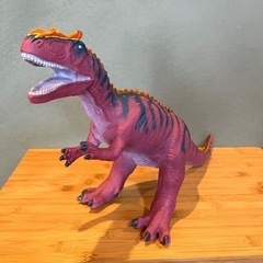 恐竜　ソフビ　フィギュア　巨大　特大　ダイナソー　ティラノサウルス　アロサウルス　ビニールの画像