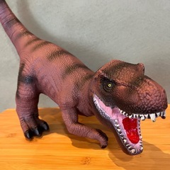 恐竜　ソフビ　フィギュア　巨大　特大　ダイナソー　ティラノサウルス　アロサウルス　ビニールの画像