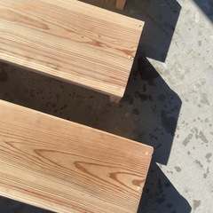 味わいある玄関昇降台＆木のシェルフセット 1500円でお譲りします！の画像