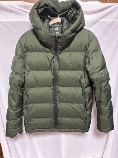 UNIQLO ユニクロ シームレスダウンパーカー カーキ　XL ダウンジャケット　メンズ