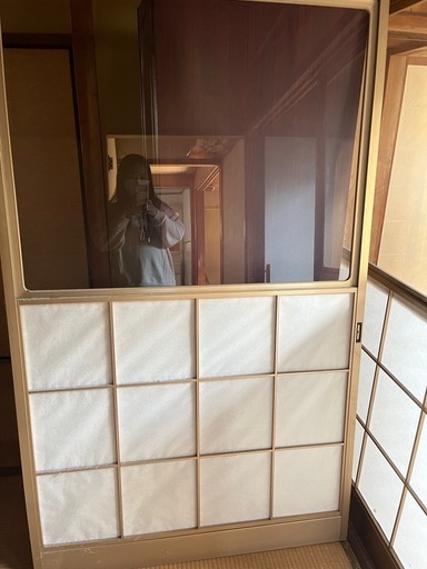 障子 2枚 アルミ枠