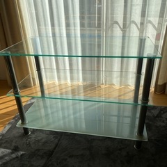 ガラステーブル サイドボード テレビ台