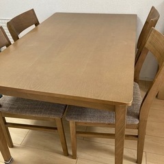 【お引き渡し決定しました】ニトリ　ダイニングセット120  テー...