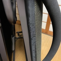 キャスター付き折りたたみ式　シングルベッド　ブラウン　　の画像