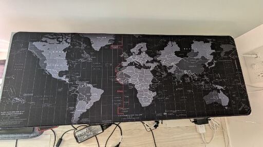 その他 Mouse rag very large world map