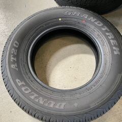F0252）中古タイヤ4本セット！195/80R15 ダンロップ グラントレックAT20 2024年製造！納車外し！ジムニーシエラなどに！の画像