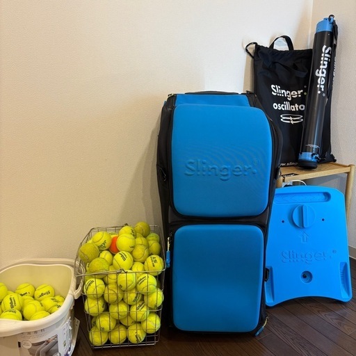 Slinger スリンガーバッグ テニスバッグ 大型 黒/青 専用オシレーター