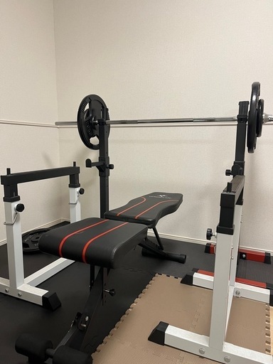 ベンチプレスフルセット総重量100kg／可変式ダンベル40kg