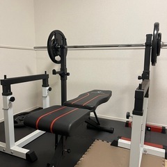 ベンチプレスフルセット総重量100kg／可変式ダンベル40kg