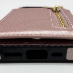 未使用◆iPhone15pro用手帳型スマホケース◆ピンクの画像