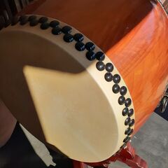 ①一尺八寸太鼓　台付　【引取限定】の画像