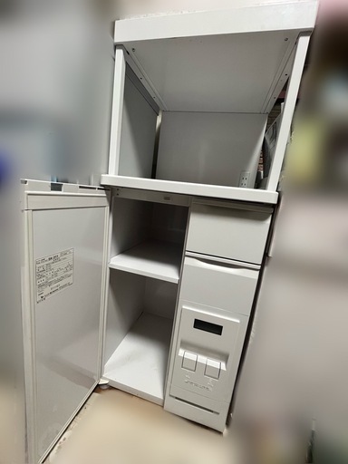 米びつ付きレンジ台